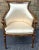 William IV Late 20th Century William IV Style Burl Wood and Diamond Brocade Upholstered Armchair For Sale - Image 3 of 13