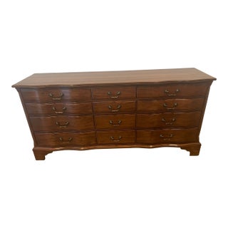 1965 Davis Cabinet Co. Mahogany Low-Boy Dresser For Sale