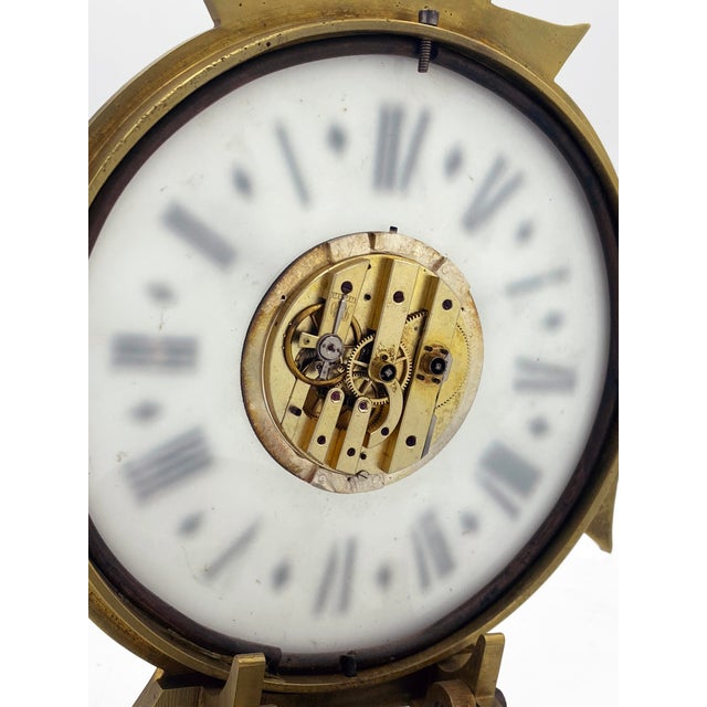 Antique Hand-Wound Night Clock, 1890s For Sale - Image 5 of 10