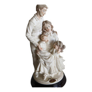 Happy Family! 1970s Beautiful Limited Edition Signed Florence Armani Figurine at Home 1263f (La Famiglia) Family Figurine