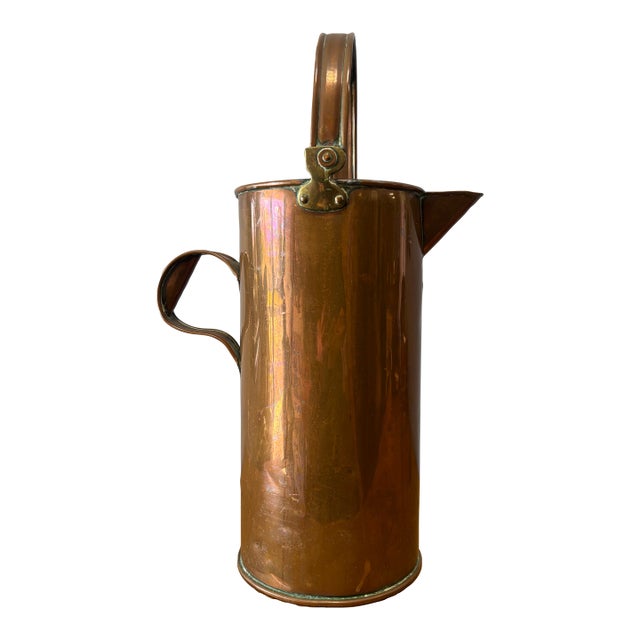 Antique English Copper Jug or Measuring Pail For Sale