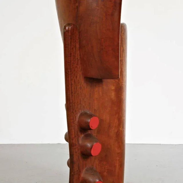 Large French Wood Sculpture, 1950s For Sale - Image 6 of 11