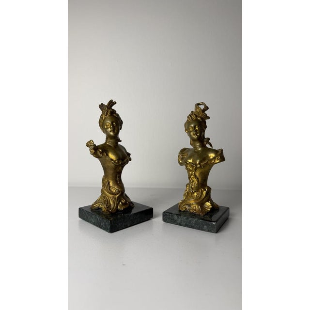Belle Époque Bronze Sculptures, 1800s, Set of 2 For Sale - Image 15 of 16