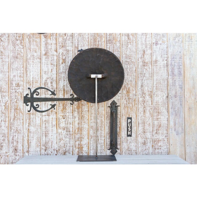 Wood Colorful Bamileke Beaded Shield on Custom Stand For Sale - Image 7 of 9