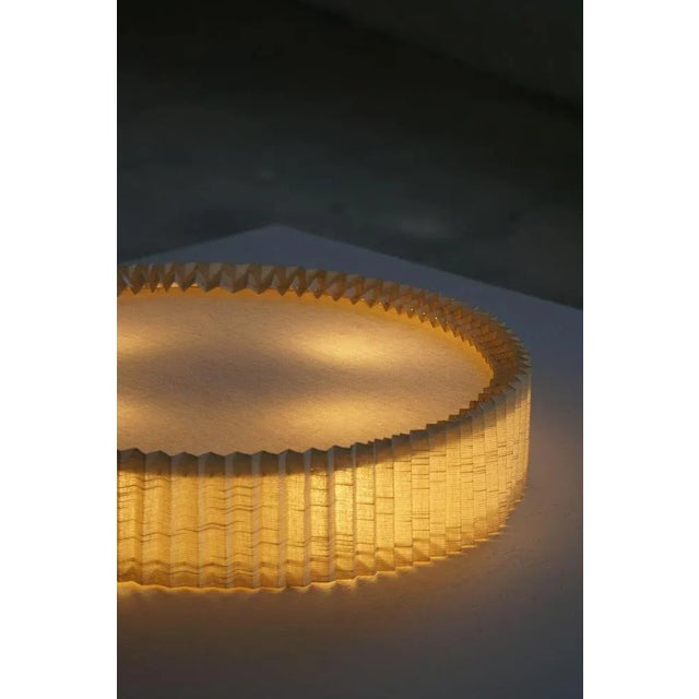 Mid-Century Modern Wall Sconce in Linen, 1950s For Sale - Image 12 of 13