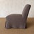 Kosa Armless Chair Slip Covered in 100% Pure Belgian Linen- Bark For Sale In Los Angeles - Image 6 of 8