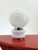 1970s Space Age Spherical White Glass Table Lamp, 1970s For Sale - Image 5 of 6