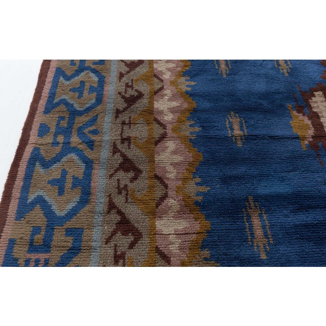 Mid 20th Century Doris Leslie Blau Vintage Swedish Pile Rug For Sale - Image 5 of 8