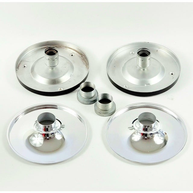 Large Mid-Century Modern Wave Ceiling Lights by Koch & Lowy for Peill & Putzler, 1970s, Set of 2 For Sale - Image 10 of 12