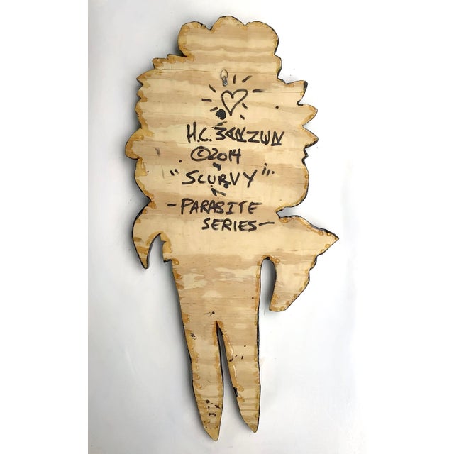 2010s 2014 Signed H. C. Warner "Scurvy" Parasite Series Original Art For Sale - Image 5 of 5