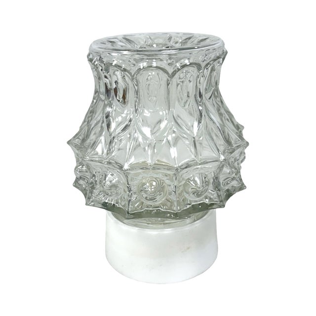 Glass Lamp, Wall Lamp Elektrosvit Nové Zámky, Czechoslovakia 1960s For Sale - Image 7 of 9