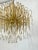 Large brass and glass chandelier produced in Italy during the 70s. Good vintage condition with trace of age and use....