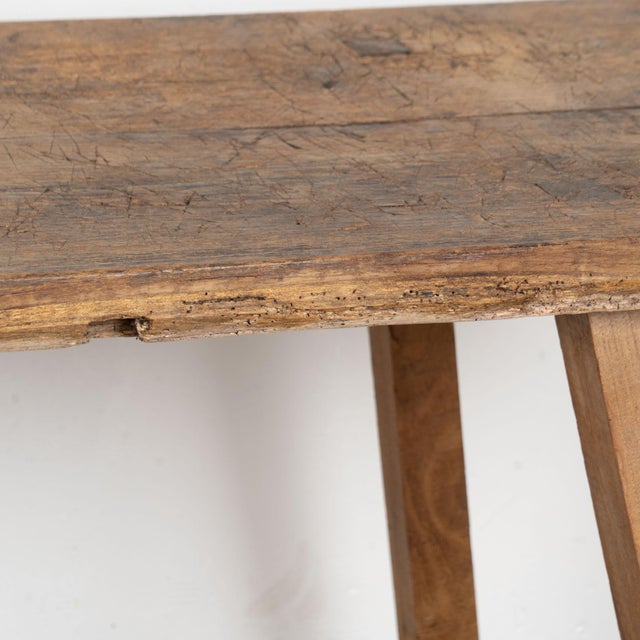 19th Century Rustic Peg Leg Console Table For Sale - Image 13 of 18