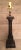 Chinoiserie Hand-Painted Black Wooden Chinoiserie Lamp For Sale - Image 3 of 12