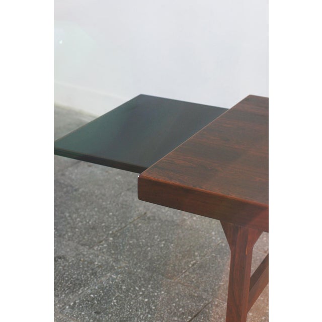 Wood Mid-Century Danish Rosewood Coffee Table from Dyrlund, Denmark, 1960 For Sale - Image 7 of 12