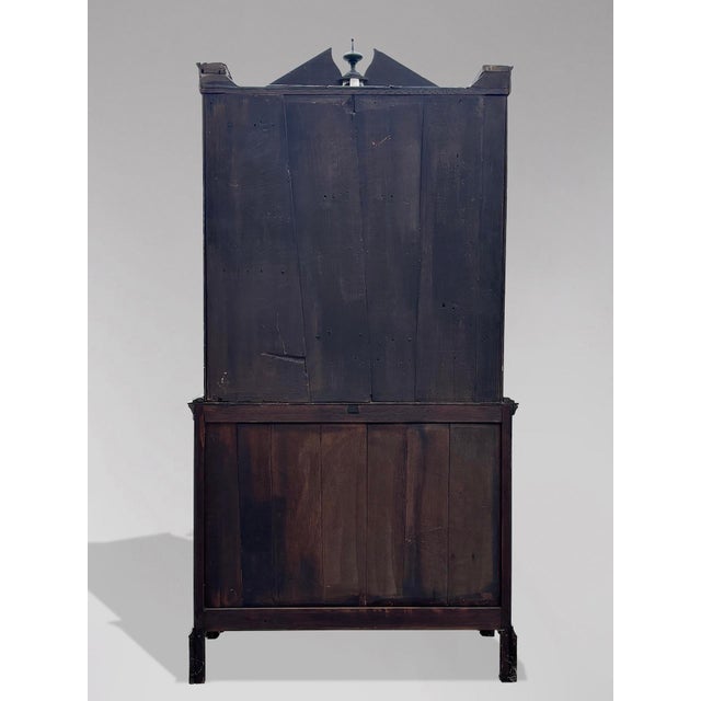 Brown Small Antique George III Oak Housekeepers Cabinet, C1770 For Sale - Image 8 of 13
