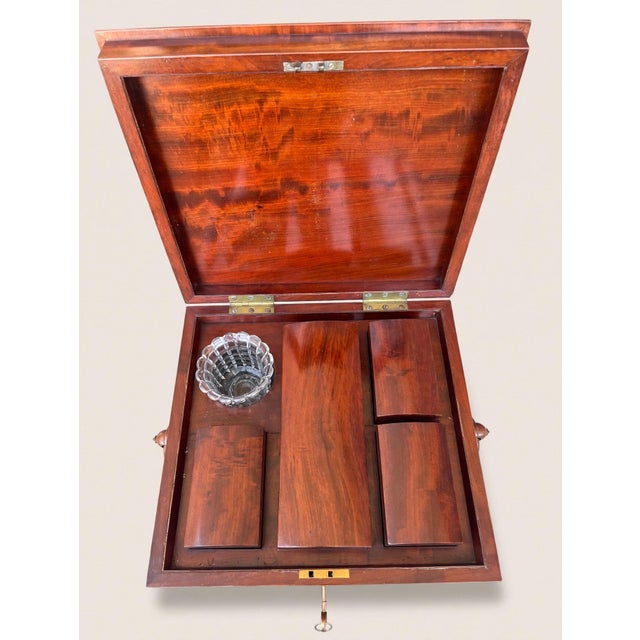 20th Century Walnut Smoking Table For Sale - Image 3 of 11