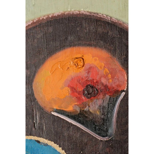 Large 1960 Abstract Oil Painting in the Manner of Georges Braque For Sale - Image 4 of 7