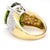 21.8 Carat Oval Green Peridot & Diamond 18k Gold Cocktail Ring, Size 7 For Sale In Miami - Image 6 of 12