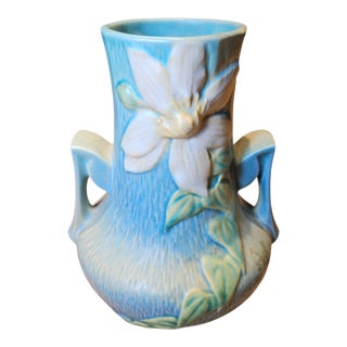 Roseville Pottery Clematis Vase For Sale
