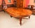 Brown Vintage Extendable Burr Walnut Dining Table, 1990s For Sale - Image 8 of 18
