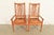 A gorgeous pair of Arts & Crafts or Mission style armchairs or dining captain chairs In the manner of Stickley USA, Circa...