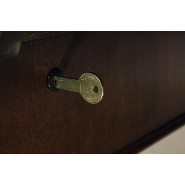Sligh Limited Edition Leather Top Desk For Sale - Image 11 of 18
