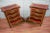 Vintage French Renaissance Revival flared legs bedside nightstands/side tables. This charming and unique pair of 4 drawer...
