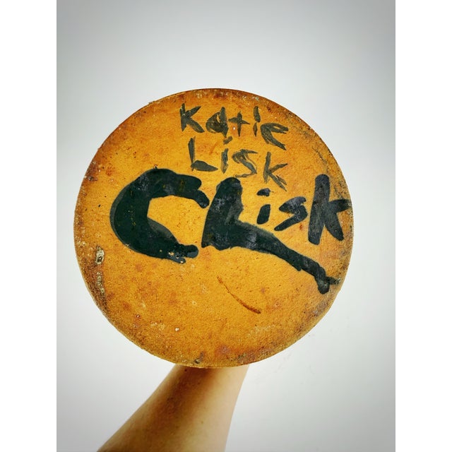 Camel Signed Lisk Studio Pottery Rooster Jug | Southern Folk Art Stoneware For Sale - Image 8 of 10