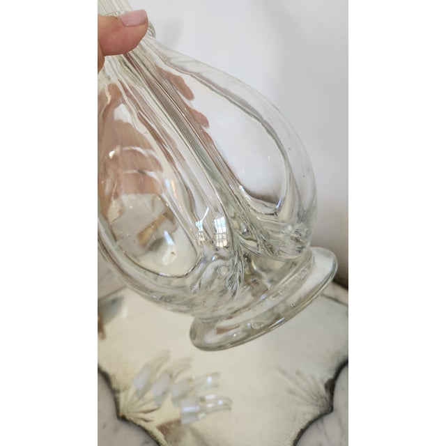 Vintage French Four-Section Glass Bar Decanter With Spouts For Sale - Image 10 of 18