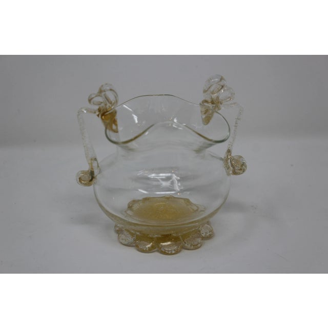 Murano Vintage Murano Glass Sugar Bowl For Sale - Image 4 of 5