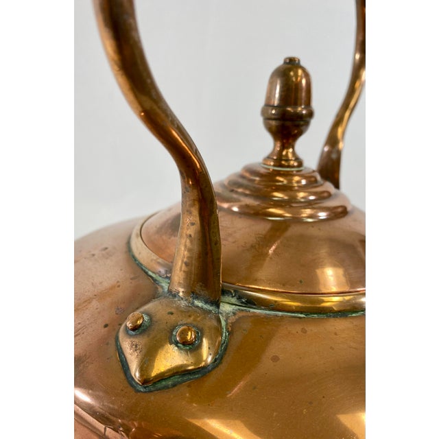 Large Antique Victorian Copper Tea Kettle Made in England Circa 19th Century Chairish