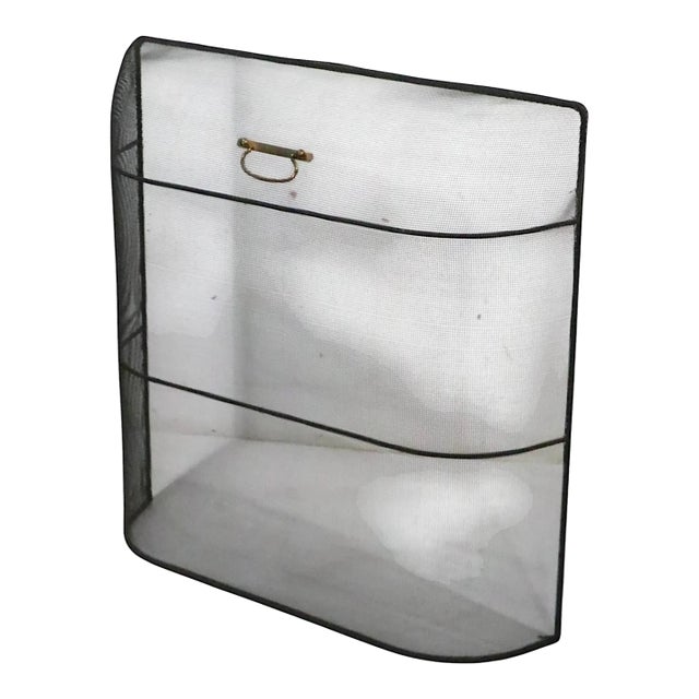 Stationary Fireplace Screen Spark Gard For Sale