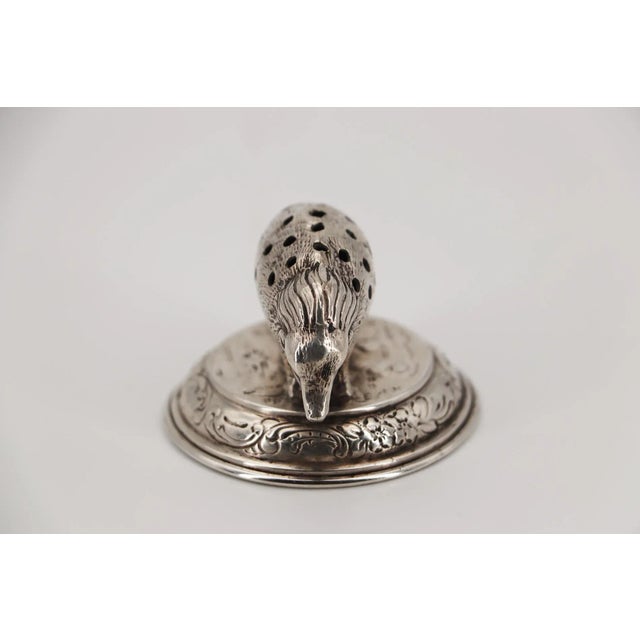 19th Century or Earlier Silver Porcupine Toothpick Holder, English or French For Sale - Image 6 of 11