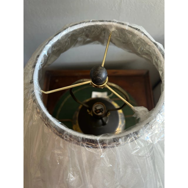 80's Yellow Chinoiserie Table Lamp-Single For Sale - Image 9 of 10