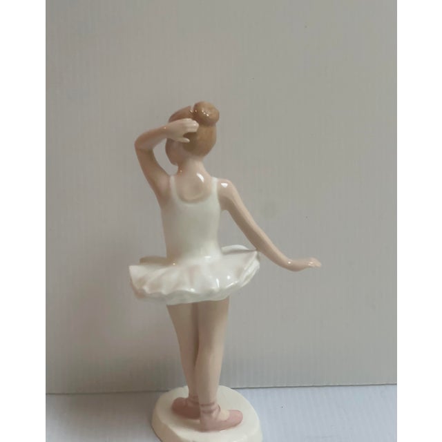Alabaster 1992 Royal Doulton England "Little Bellerina" Figurine Hn3395 Sign A. Maslankowski For Sale - Image 8 of 13