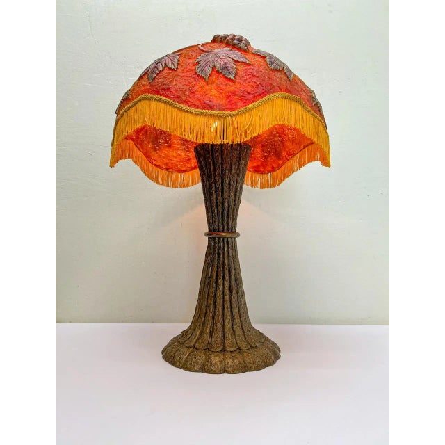 1970s Molded Plastic Sculptural Table Lamp with Grapes Decoration, 1970s For Sale - Image 5 of 18