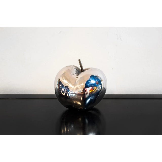 Chromed Bronze Apple by Studio Del Campo Turin, 1960s For Sale - Image 4 of 5