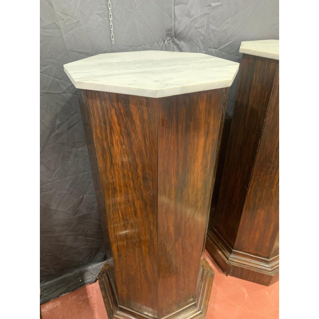 Ancient Pau Ferro Rosewood Columns, 1850, Set of 2 For Sale - Image 3 of 9