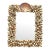 Vintage French Mid Century Seashell Wall Mirror For Sale