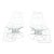 This is a pair of Mid-Century Modern high-back Riviera Siesta Rocker patio lounge chairs, Model 36. The pair was produced...