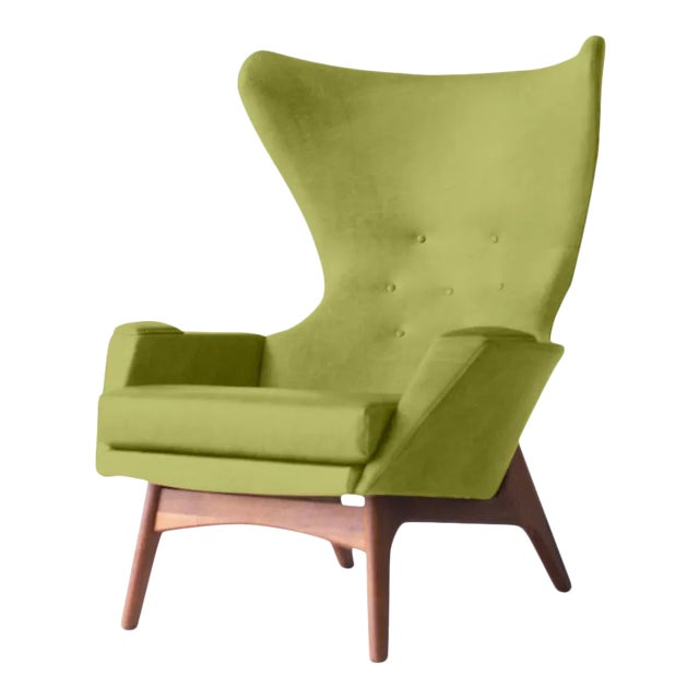 Mid century modern wingback chair clearance