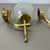 Minimalist Brass and Glass Ball Wall Light Sconces, Italy 1970s, Set of 2 For Sale - Image 6 of 17