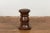 19th Century Rustic Indonesian Solid Wood Turned Stool with Brown Patina For Sale - Image 10 of 12