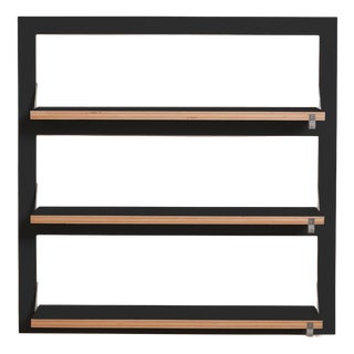80×80-3 Fläpps Shelf in Black from Ambivalenz For Sale
