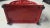 modernVintage 1990s Red Enamel Cast Iron Napkin Holder For Sale - Image 4 of 11