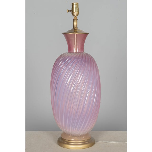 Mid-Century Modern Seguso Murano Glass Mid Century Lamp For Sale - Image 3 of 11