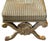 Traditional Antique George II Style Giltwood Stool Bench W Cut Silk Velvet For Sale - Image 3 of 3