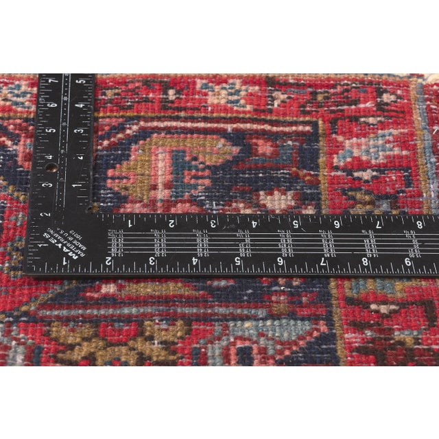 Early 20th Century Antique Persian Heriz Rug, 11'09 X 14'07 For Sale In Dallas - Image 6 of 10