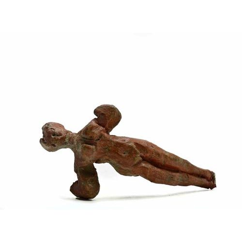 1960s Sirio Pellegrini, Gymnast, Terracotta Sculpture, 1960s For Sale - Image 5 of 5